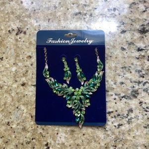 Set Statement Necklace And Earrings